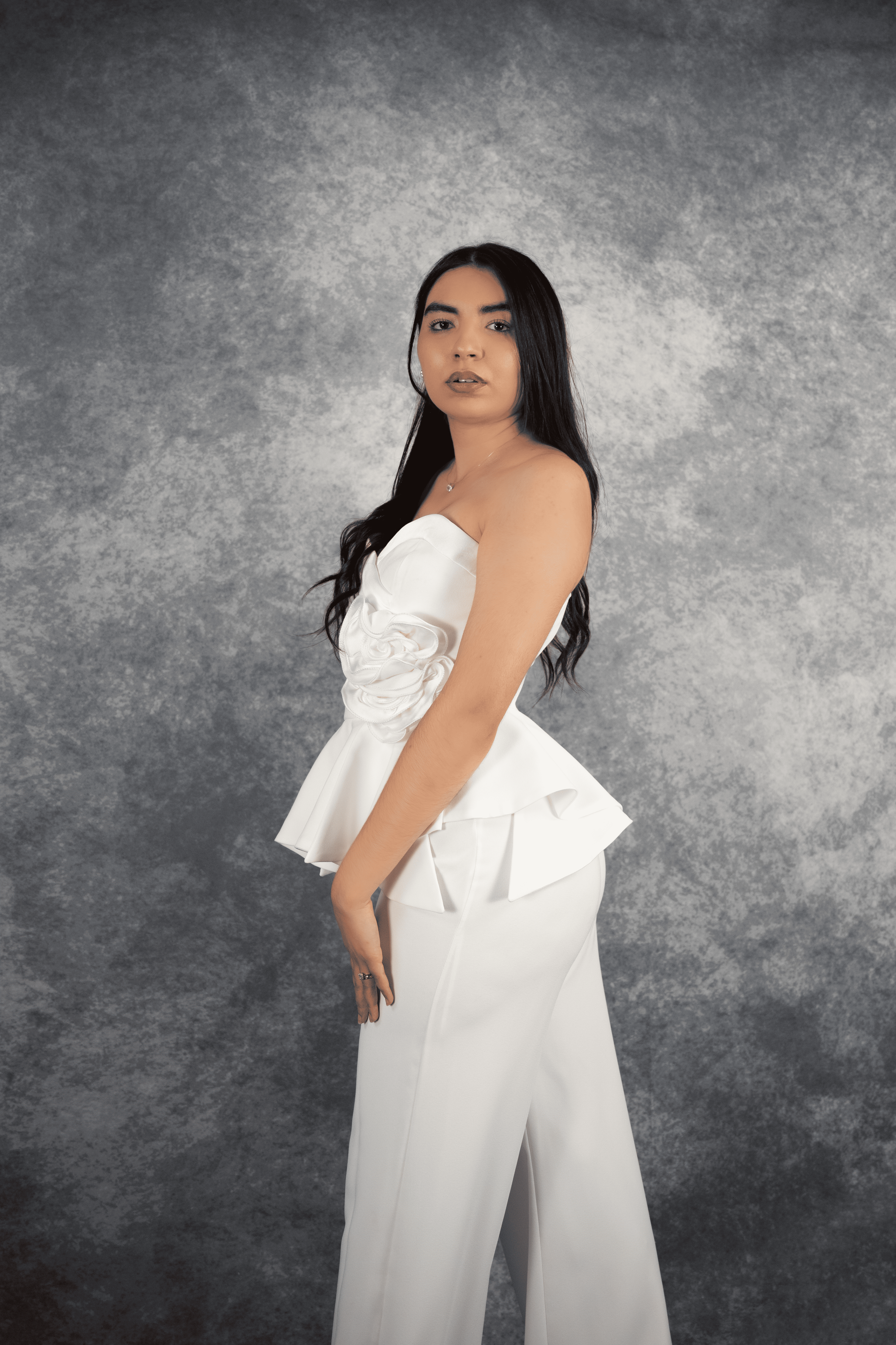 Ensemble Bustier Pantalon Haut Bustier & Pantalon Tailleur Chic Élégant Look Moderne Raffiné Sans Excès pour Occasions Spéciales