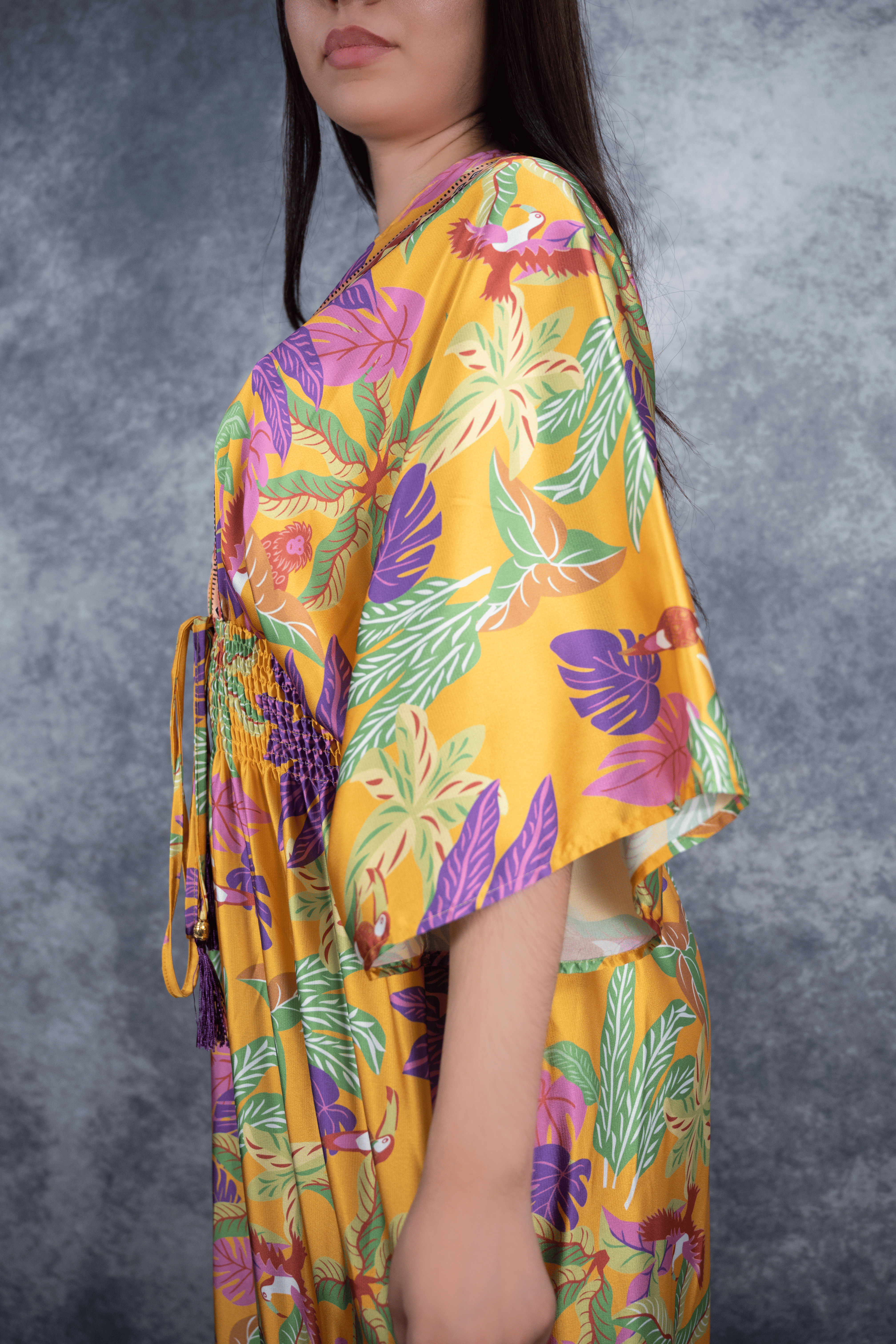 Robe longue fleurie évasée, robe, fleurie, robe femme