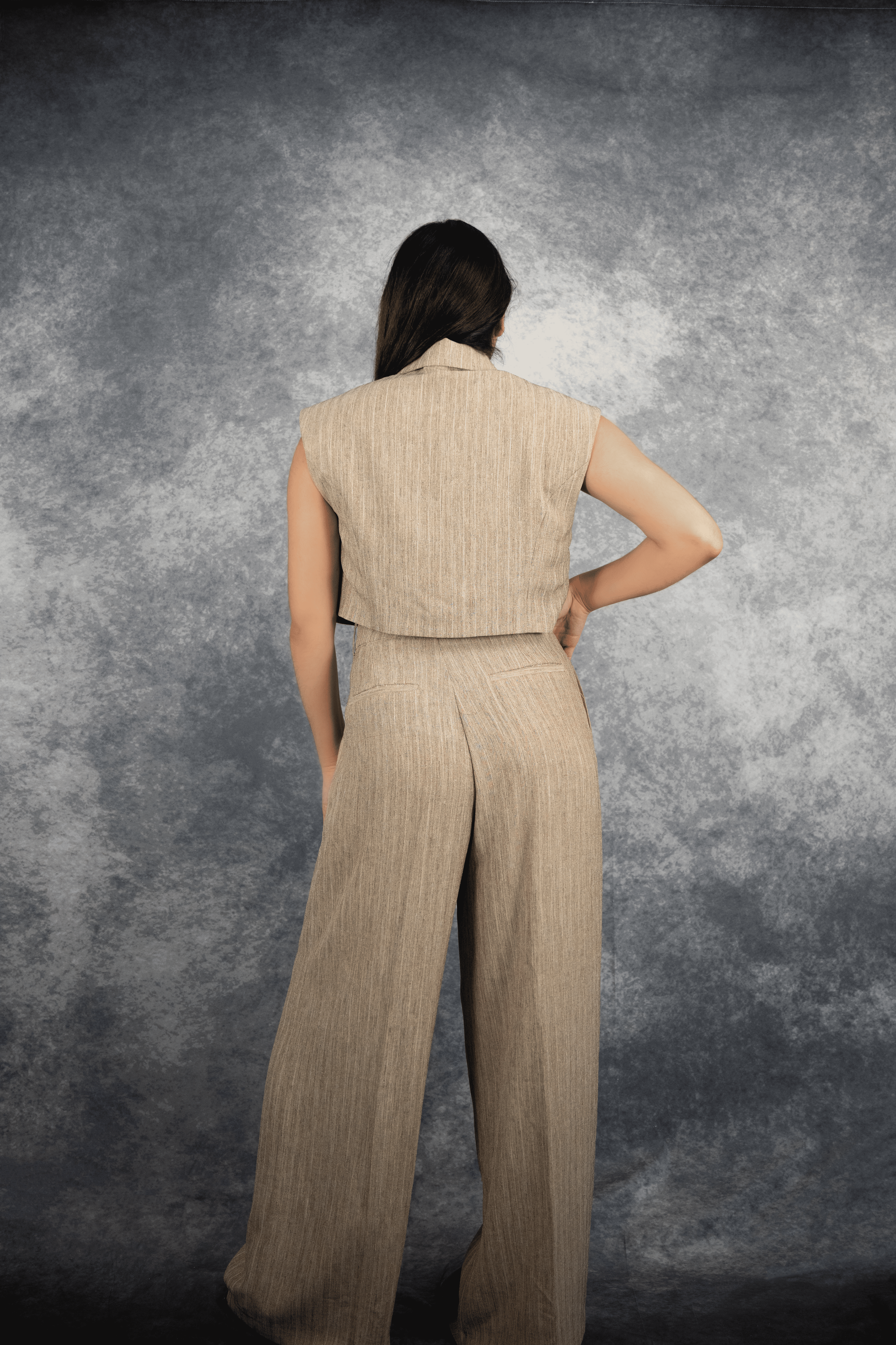 Ensemble 2 pièces pantalon & veste sans manches