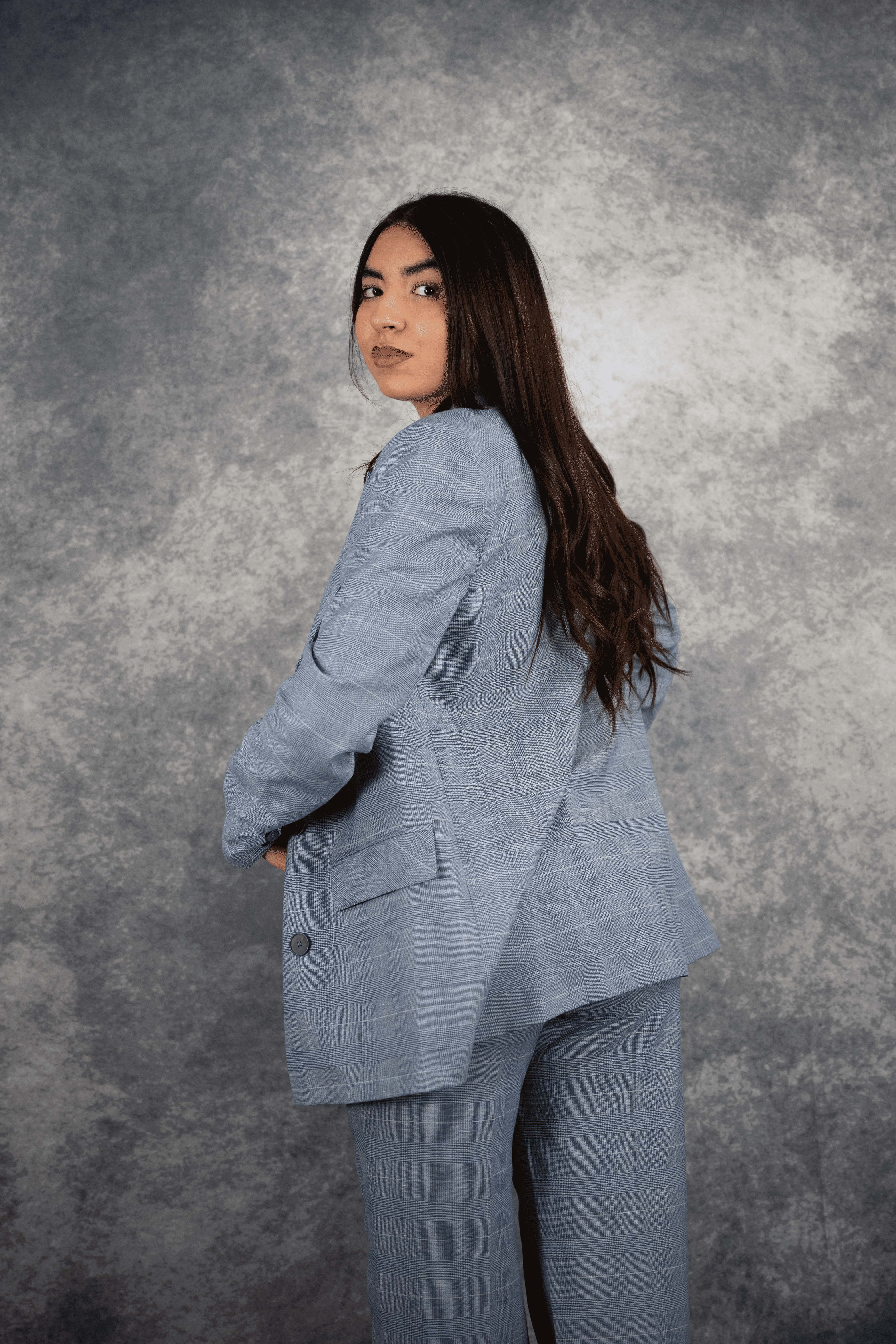 Ensemble blazer manches longues & pantalon cintré