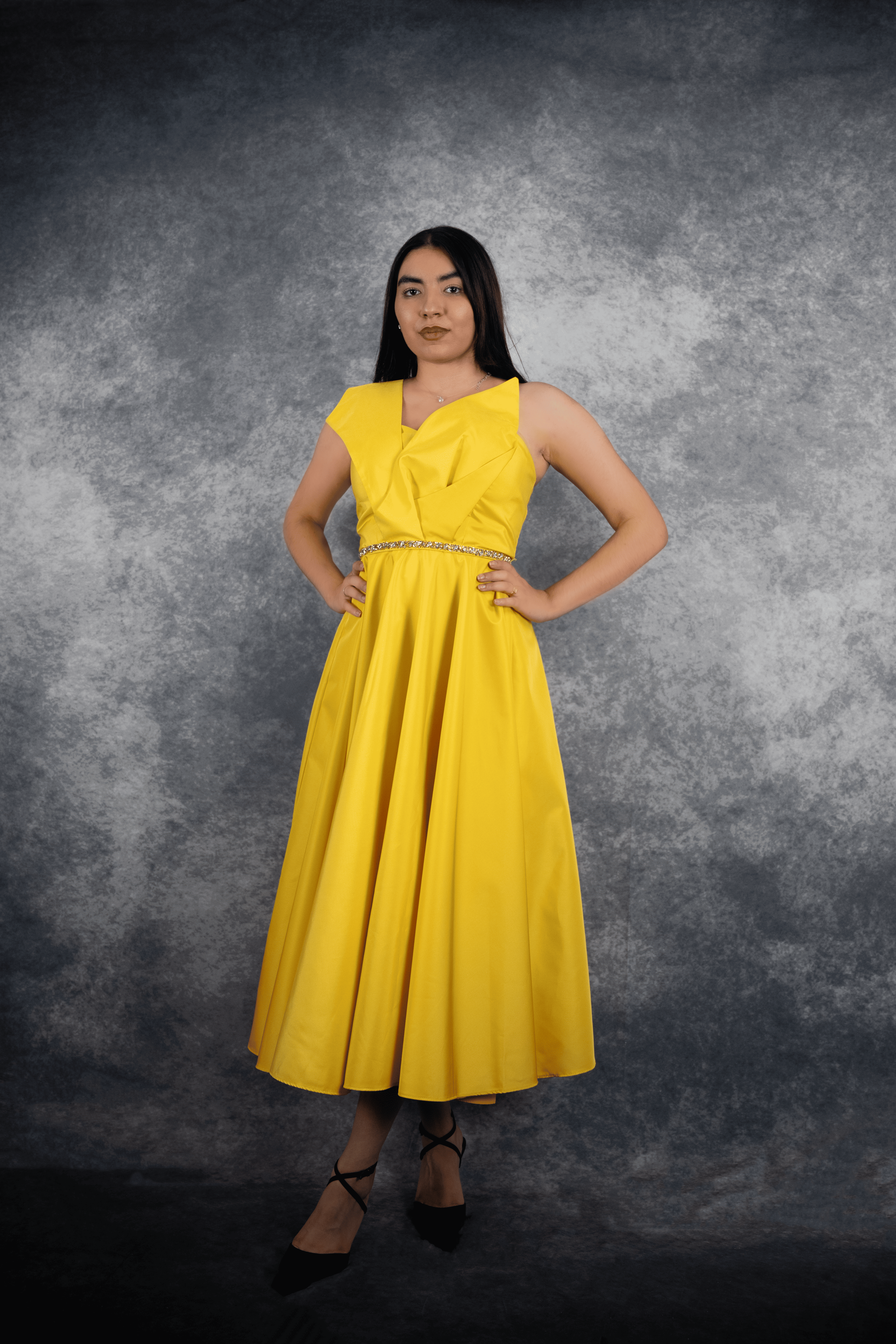 Robe de gala - Élégante & glammour, robe de soirée longue une manche