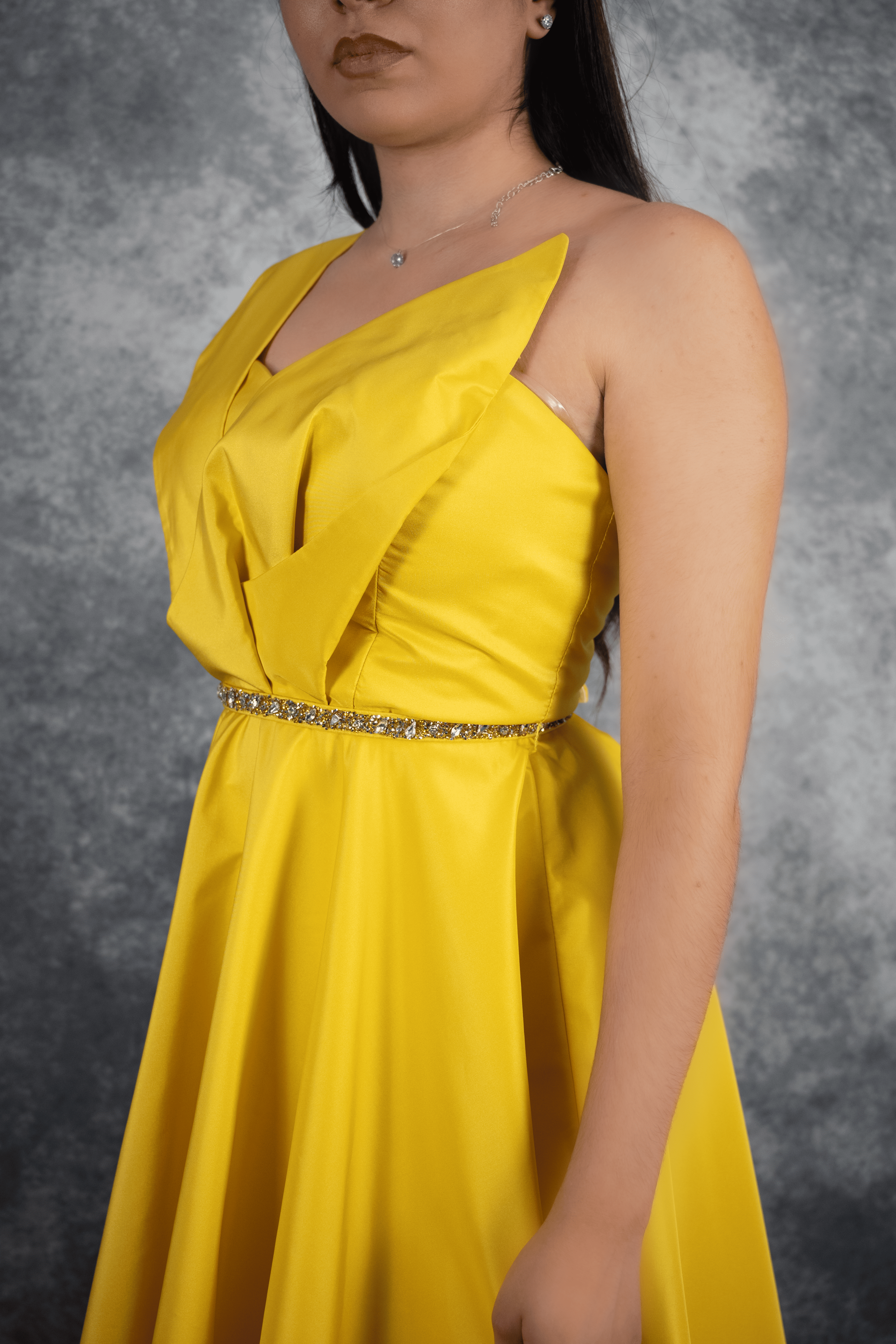 Robe de gala - Élégante & glammour, robe de soirée longue une manche