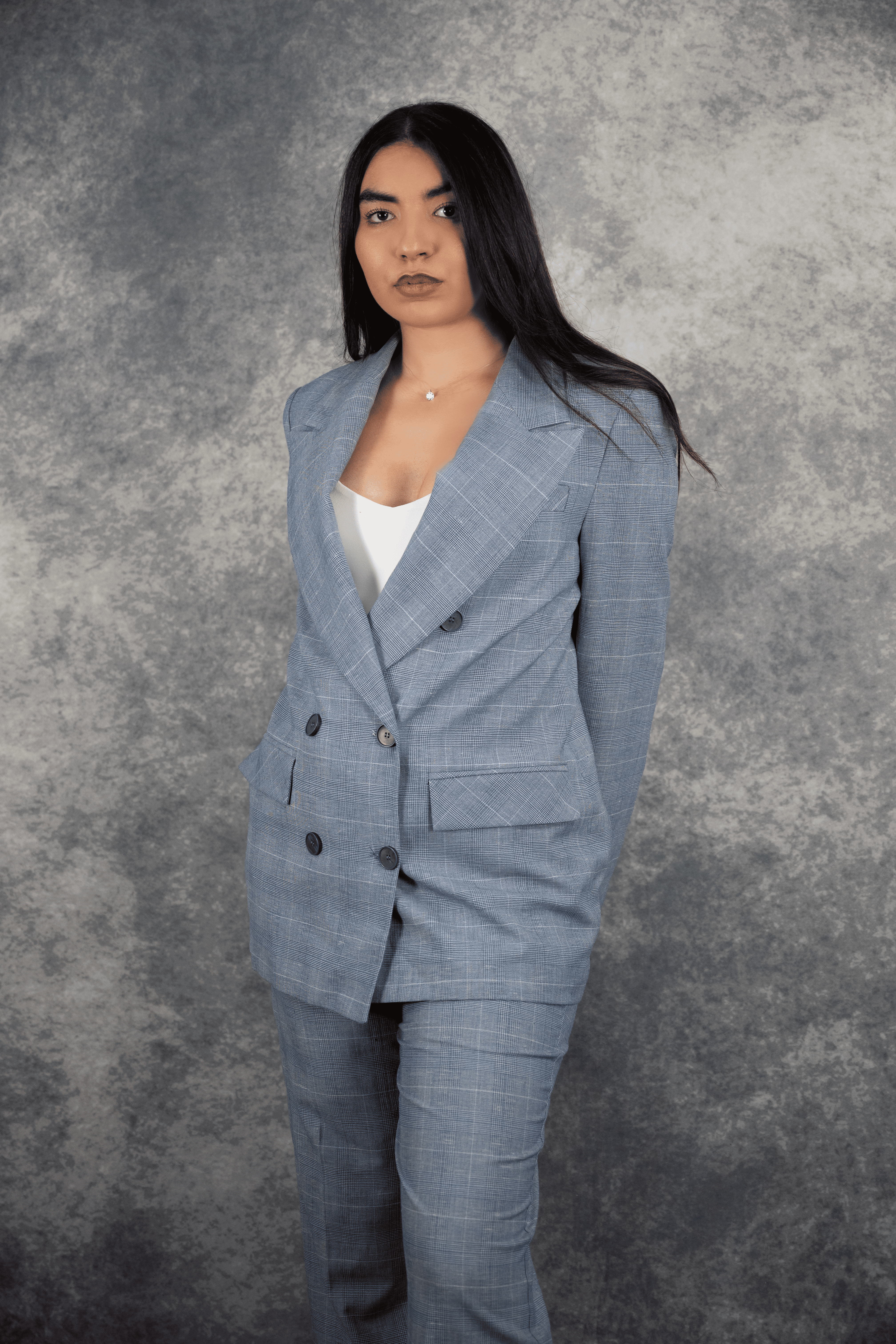 Ensemble blazer manches longues & pantalon cintré